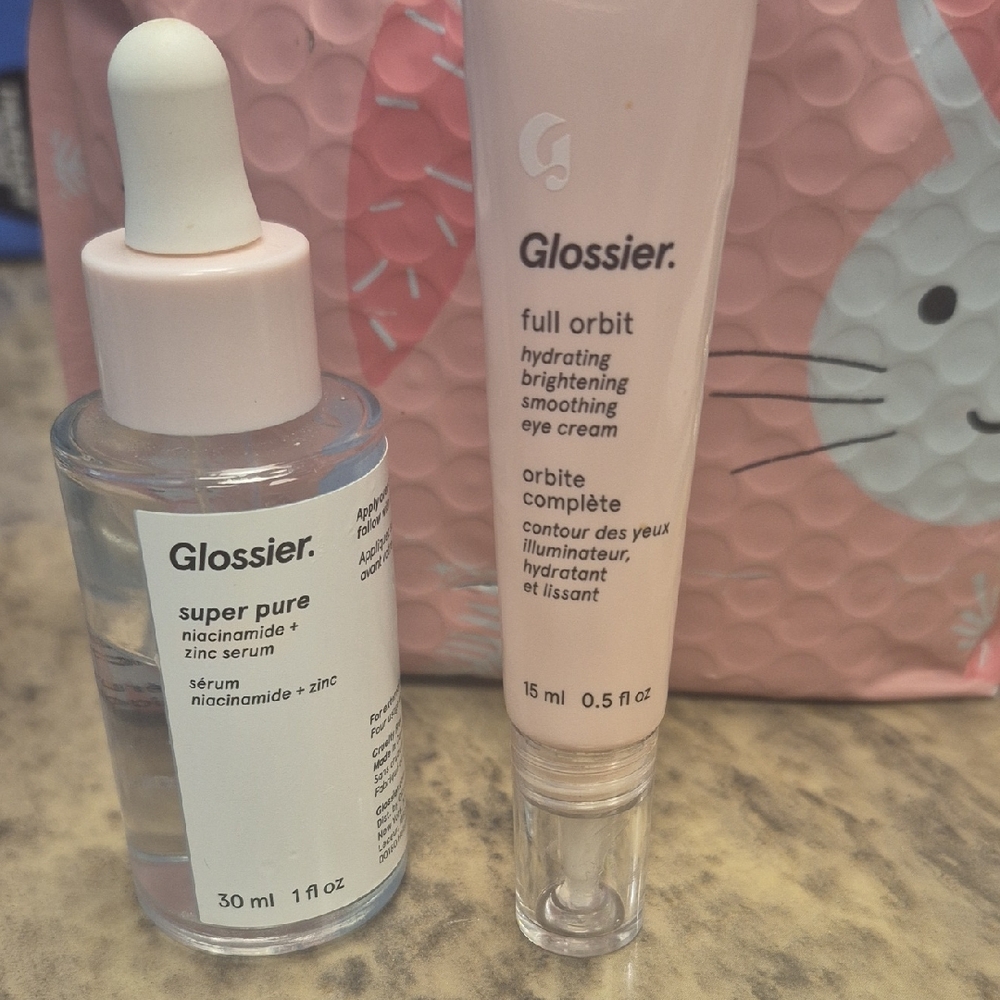 Glossier Super Pure Serum and Full Orbit Eye Cream Set